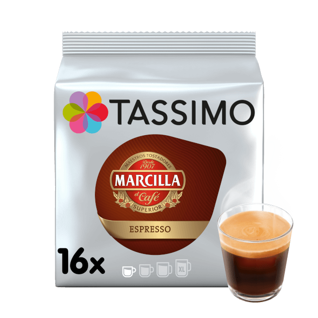 Cápsulas compatibles con Tassimo Marcilla Espresso